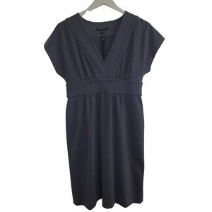 Banana Republic‎ Womens 6 Dress Navy Blue Empire Waist Career Minimalist Chic